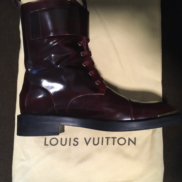 Louis Vuitton Walk Like a Man Women’s boots 7.5 Euro 38 - Burgundy - Picture 4 of 16